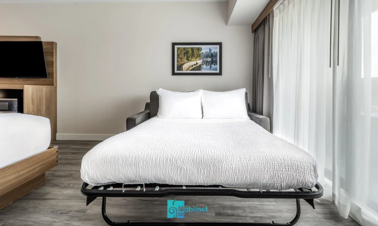 تصویر مبل تخت خواب شو برای فضای انعطاف پذیر