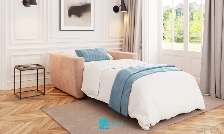 تصویر مبل تختخواب شو هتلی