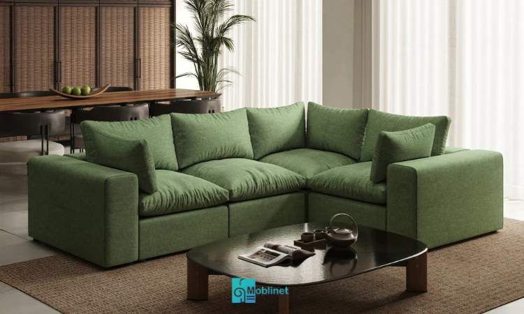 تصویر مبل ال زیبا و راحت